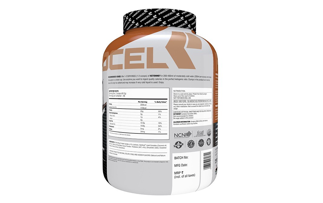Procel Ketowhey Chocolate Cheesecake Flavor ketogenic Protein Powder   Jar  2 kilogram
